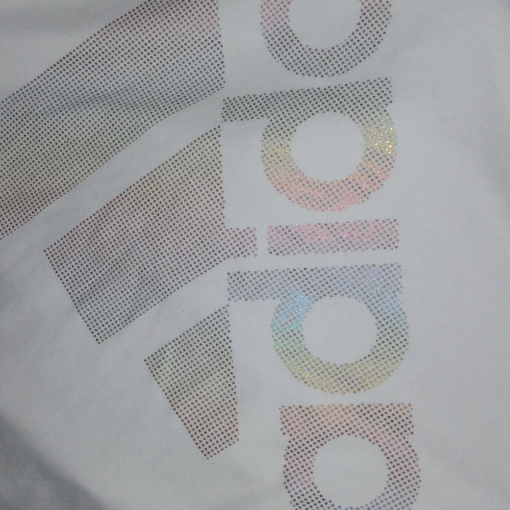 Adidas girls TEE Size Medium white - Picture 4 of 5